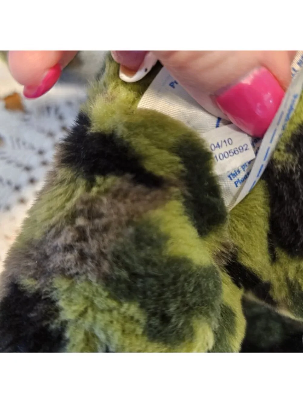 Build a Bear BABW 2010 Green  Camo Camouflage Teddy Bear Stuffed Animal Plush